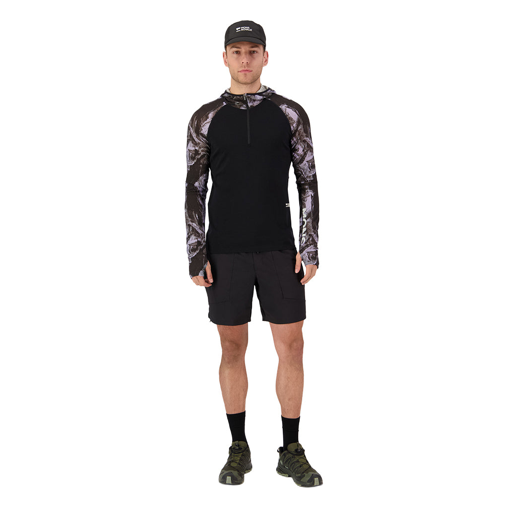 Temple Merino Long Sleeve Hood - Skiundertøj