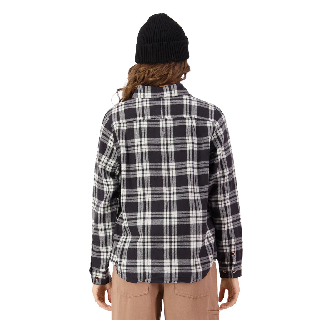 AT Merino Flannel Long Sleeve Shirt - Black