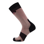 Pro Lite Merino Snow Sock - Cinder/Flamingo/Black