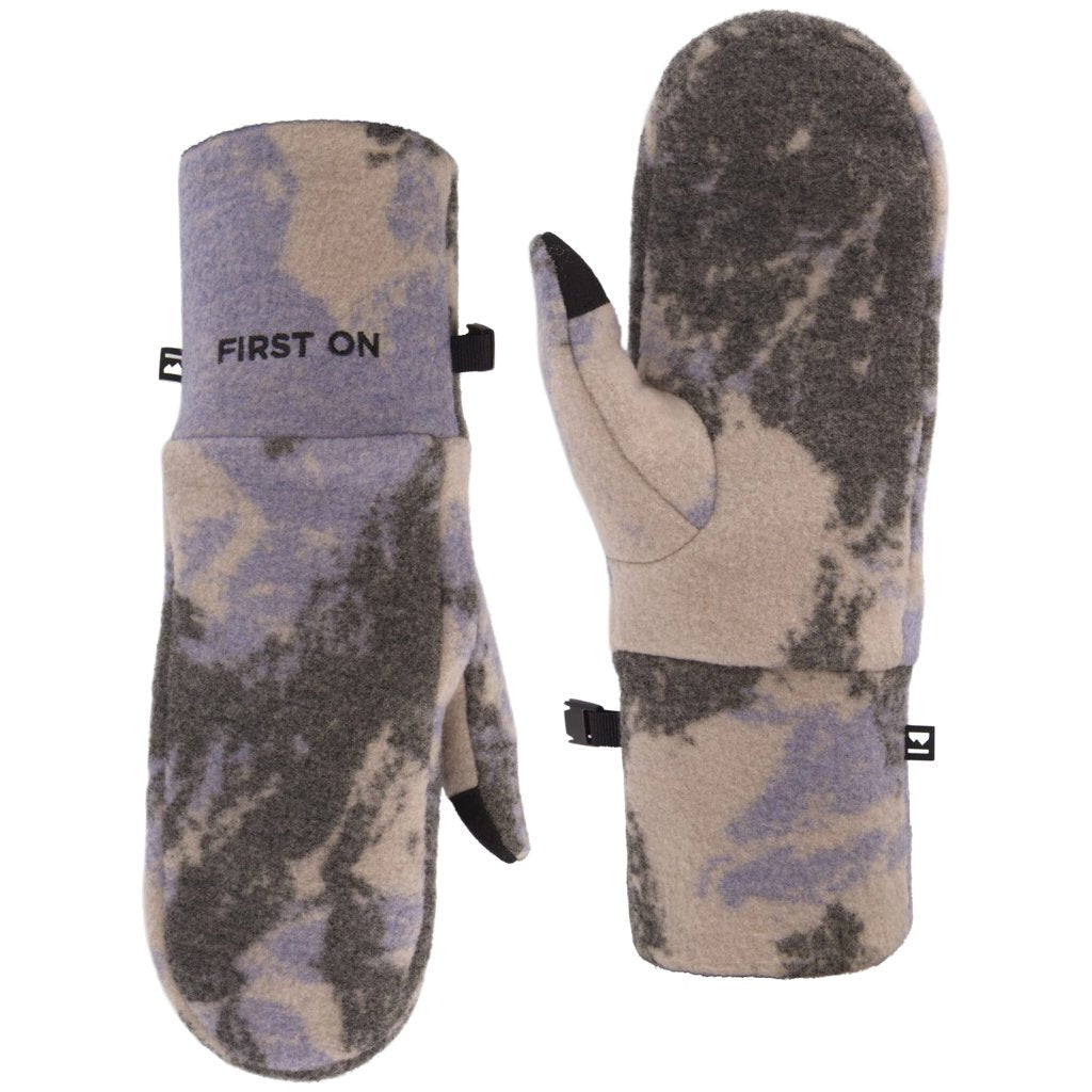 Pileup Wool Fleece Mittens - Mtn Camo Moonstone