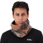 Pileup Wool Fleece Neckwarmer - Mtn Camo Orange