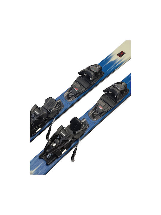 Disruption 76 + ERP 10 Ski set fra en skrå vinkel