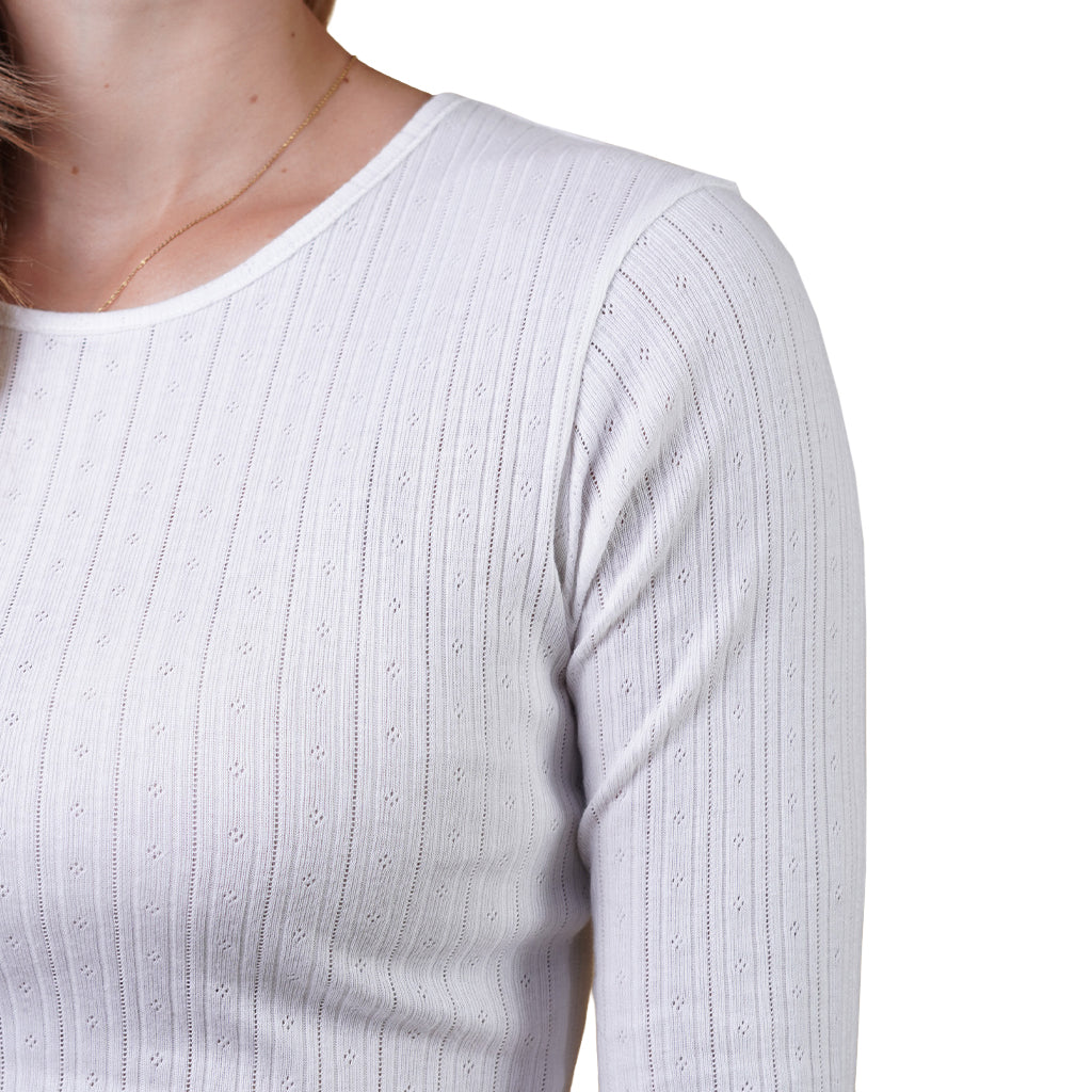 Pointelle - Langærmet T-Shirt