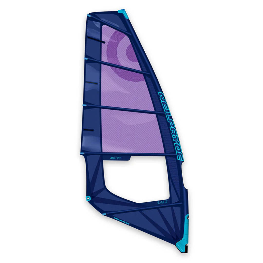 En Windsurf Sejl, Atlas Pro C1 i farven blå
