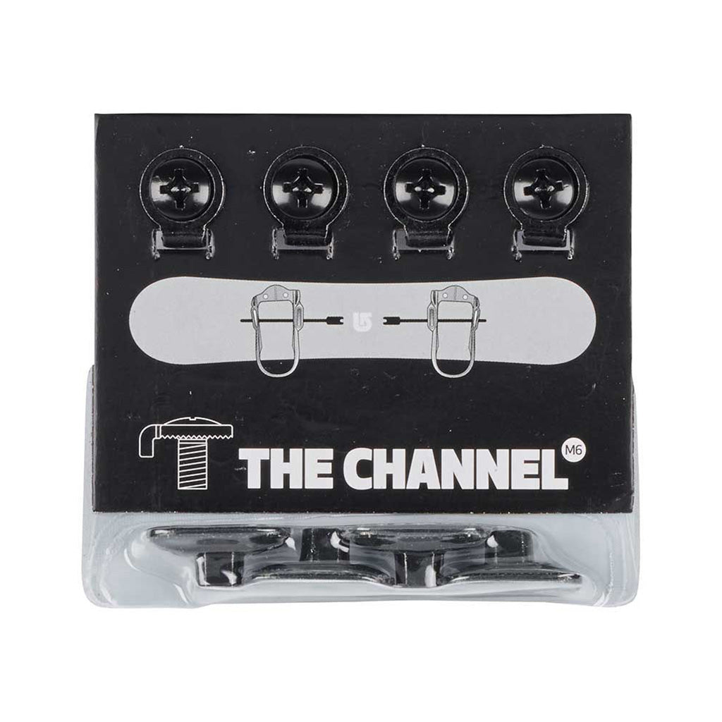 M6 Channel Replacement Hardware  i farven sort
