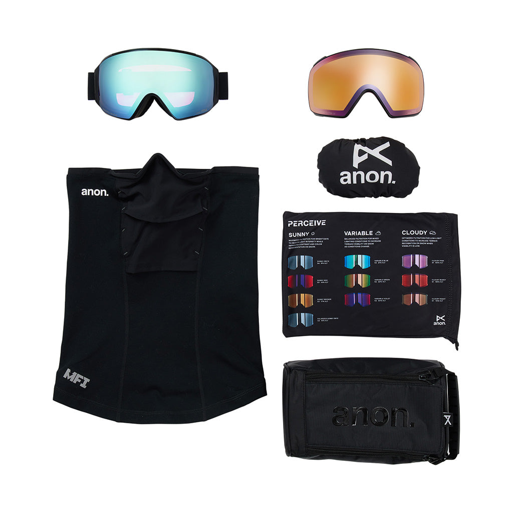 M4 Goggles (Toric) + Bonus Lens + MFI® Face Mask - Skibrille