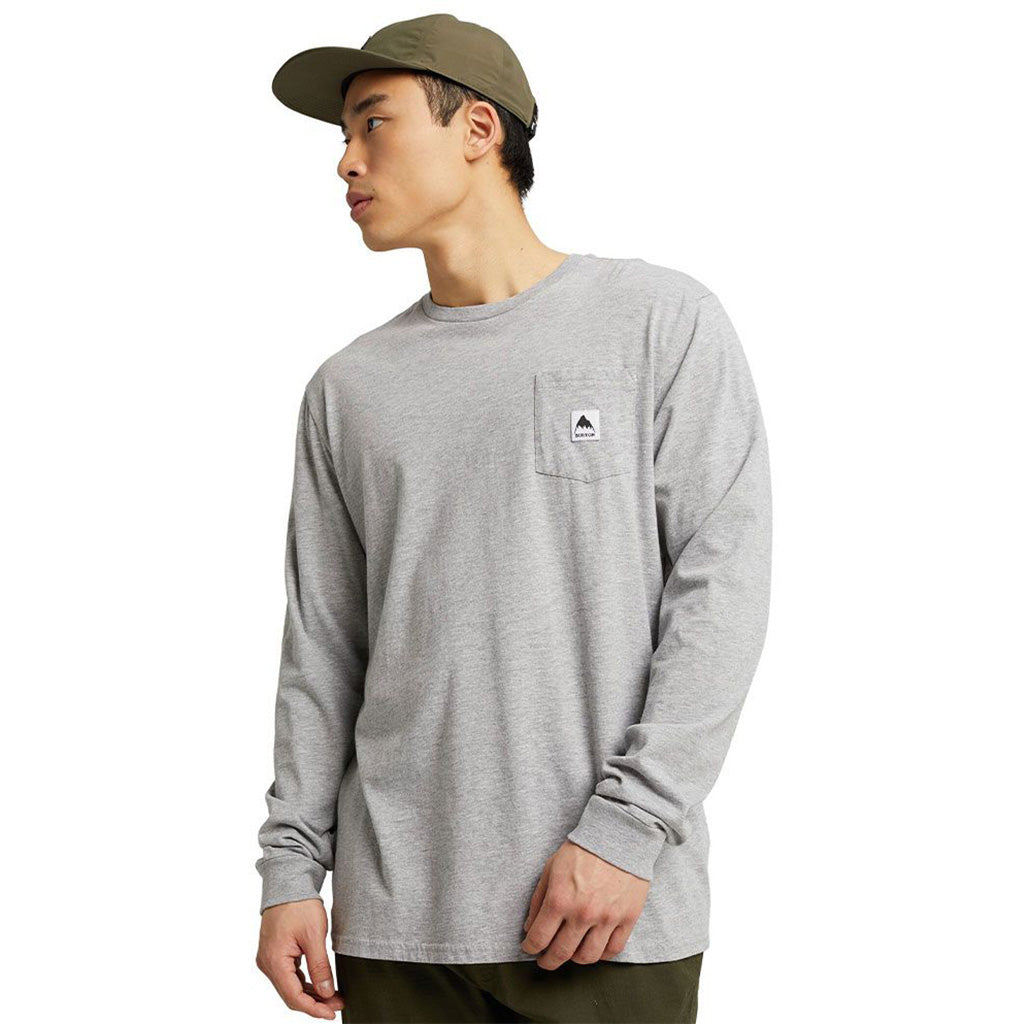 En Langærmet T-Shirt, Colfax T-Shirt i farven grå Heather