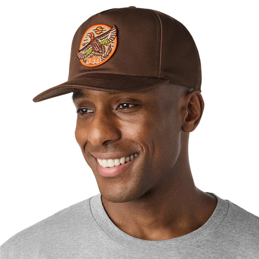 BFTW Duck Flat Brim Hat Dark Brown - Cap
