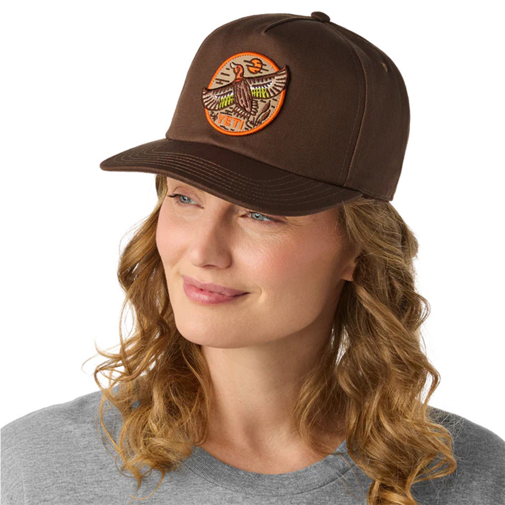 BFTW Duck Flat Brim Hat Dark Brown - Cap