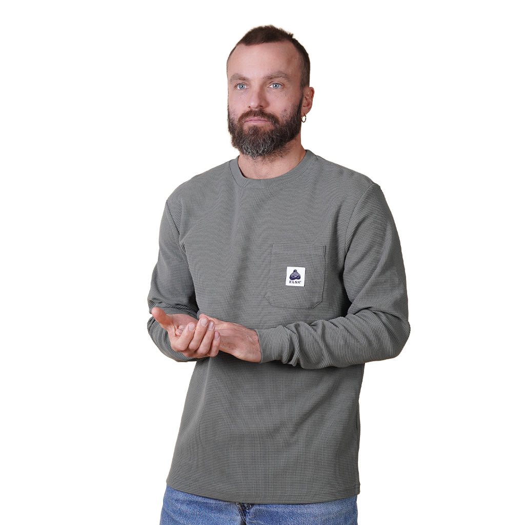 Waffle Pocket Longsleeve - Sweatshirt