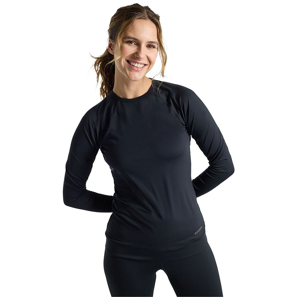 Skiundertøj, Lightweight X Crew i farven sort set forfra på model