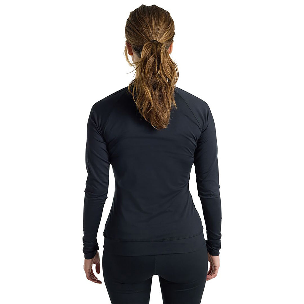 Skiundertøj, Lightweight X Crew i farven sort set bagfra