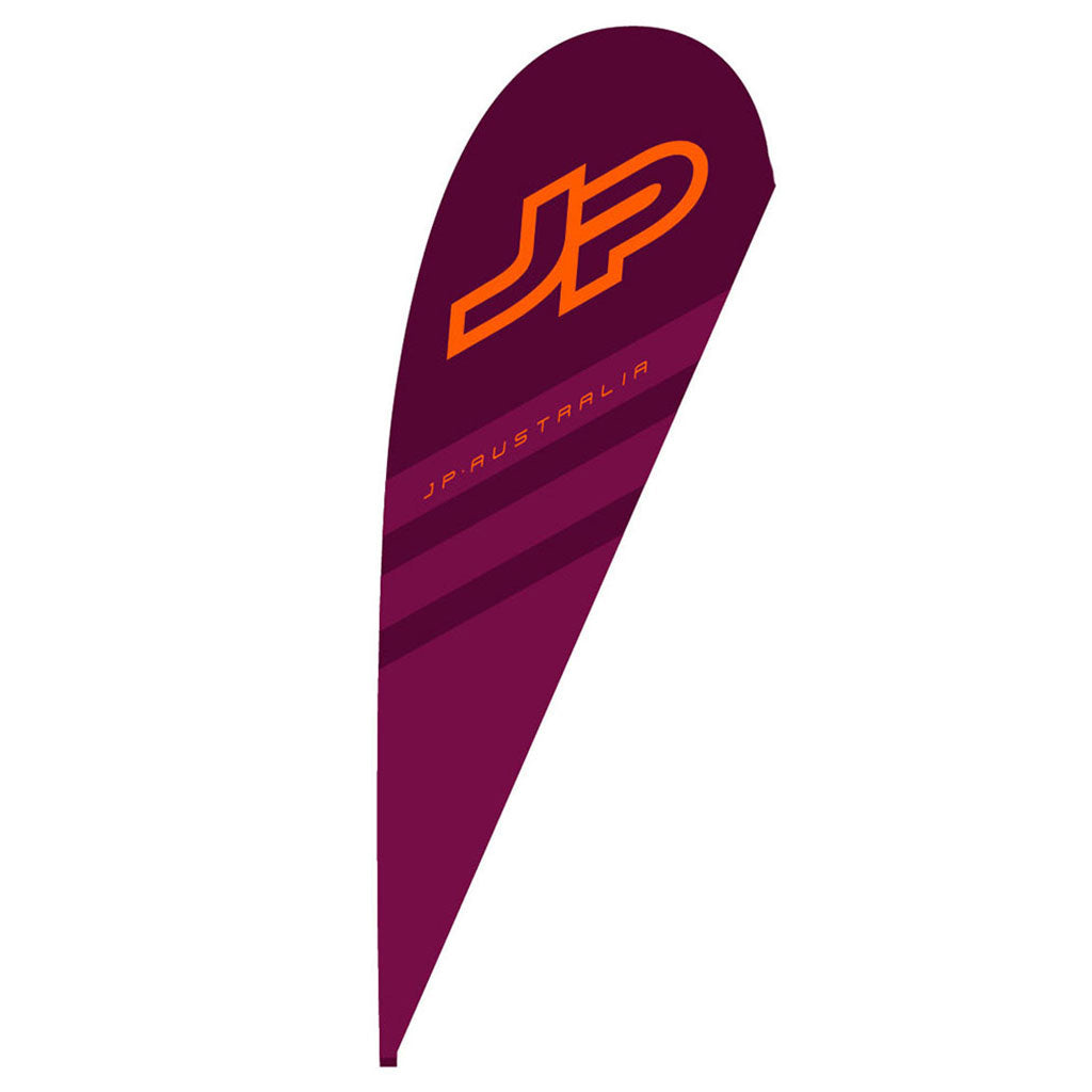 Jp Beach Flag Set 220 X 60  C2  i farven Berry / Orange