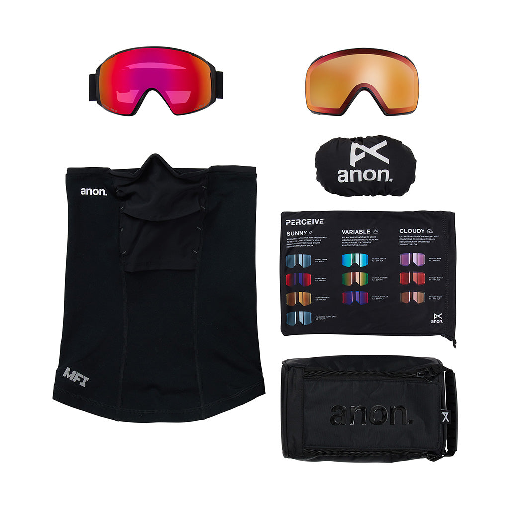 M4S Goggles (Toric) + Bonus Lens + MFI® Face Mask - Skibrille