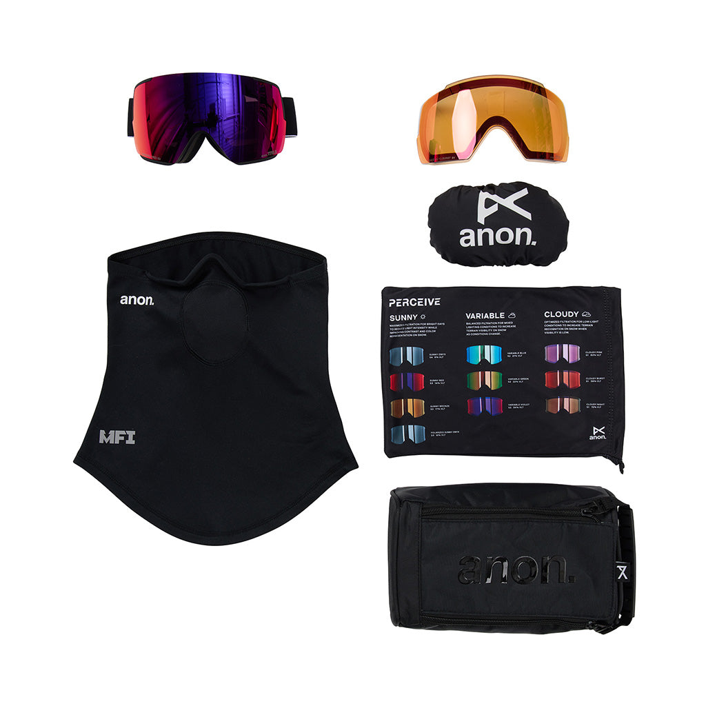 M5S Goggles + Bonus Lens + MFI® Face Mask - Skibrille