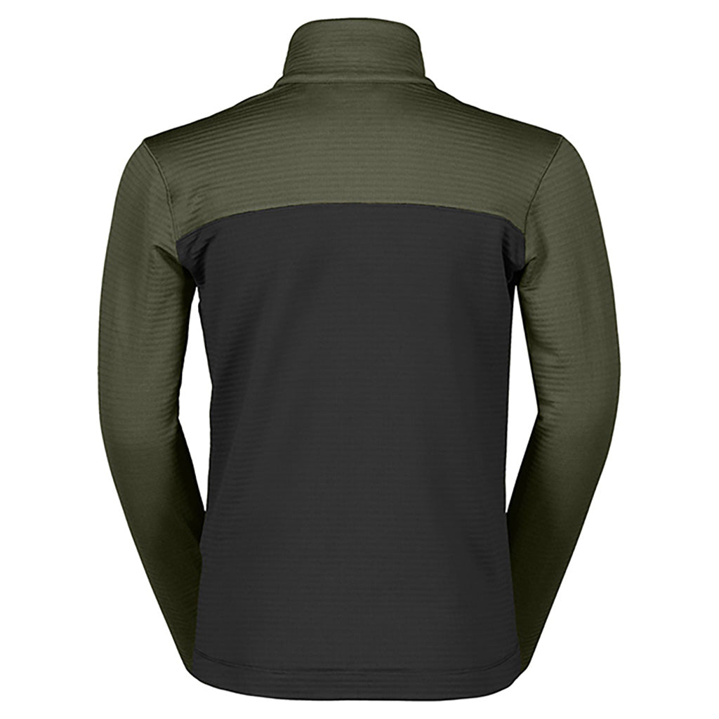 Defined Light Pullover Junior Midlayer i farven grøn/sort set bagfra