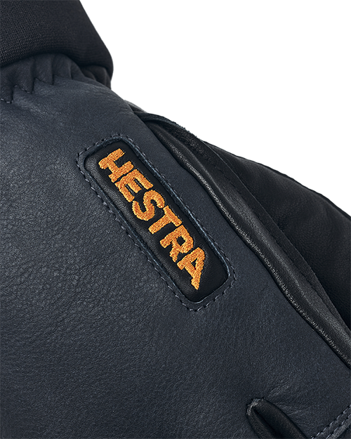 Army Leather Wool Terry 5 finger - Handsker