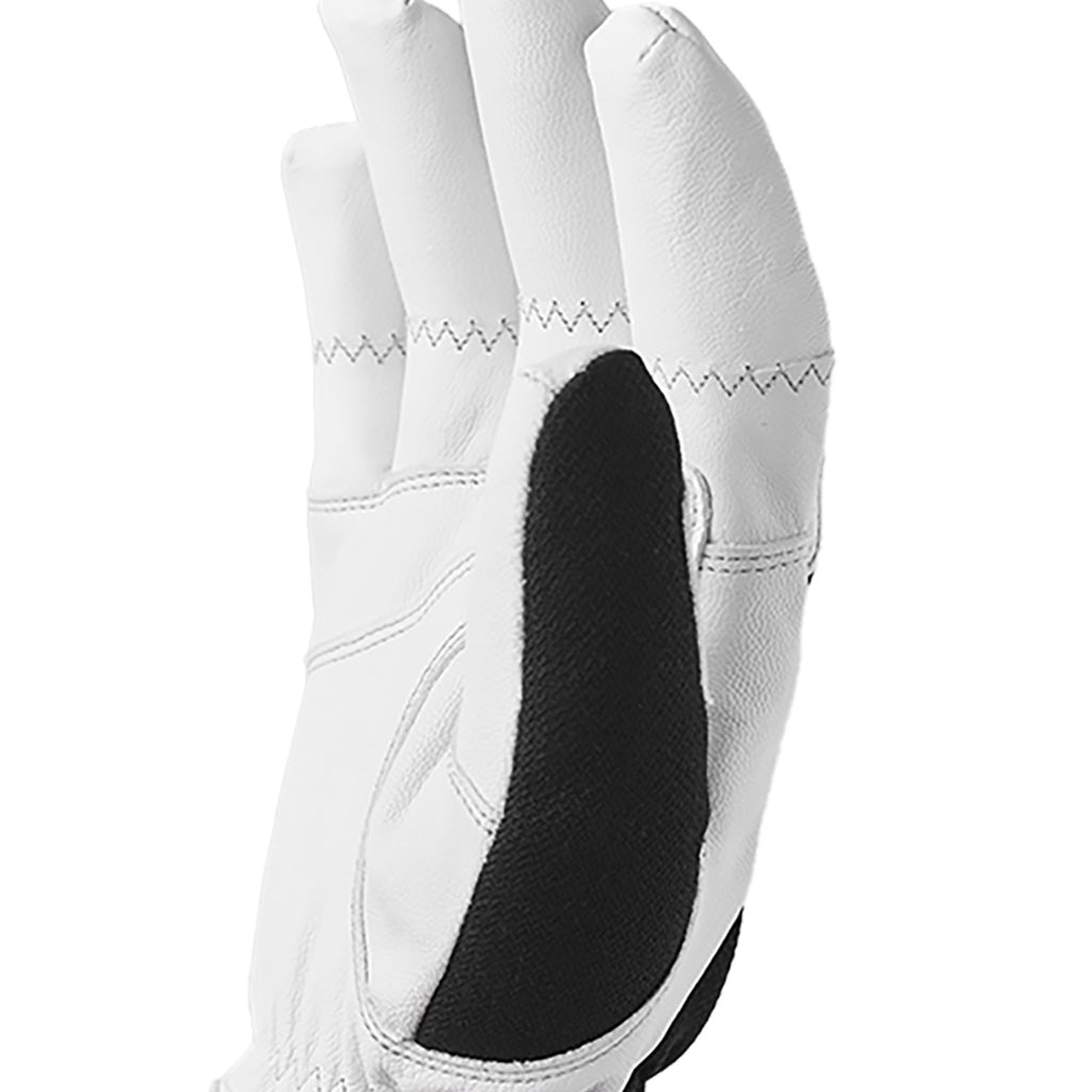 Couloir 5 Finger Handsker i farven sort / Offhvid set fra venstre side