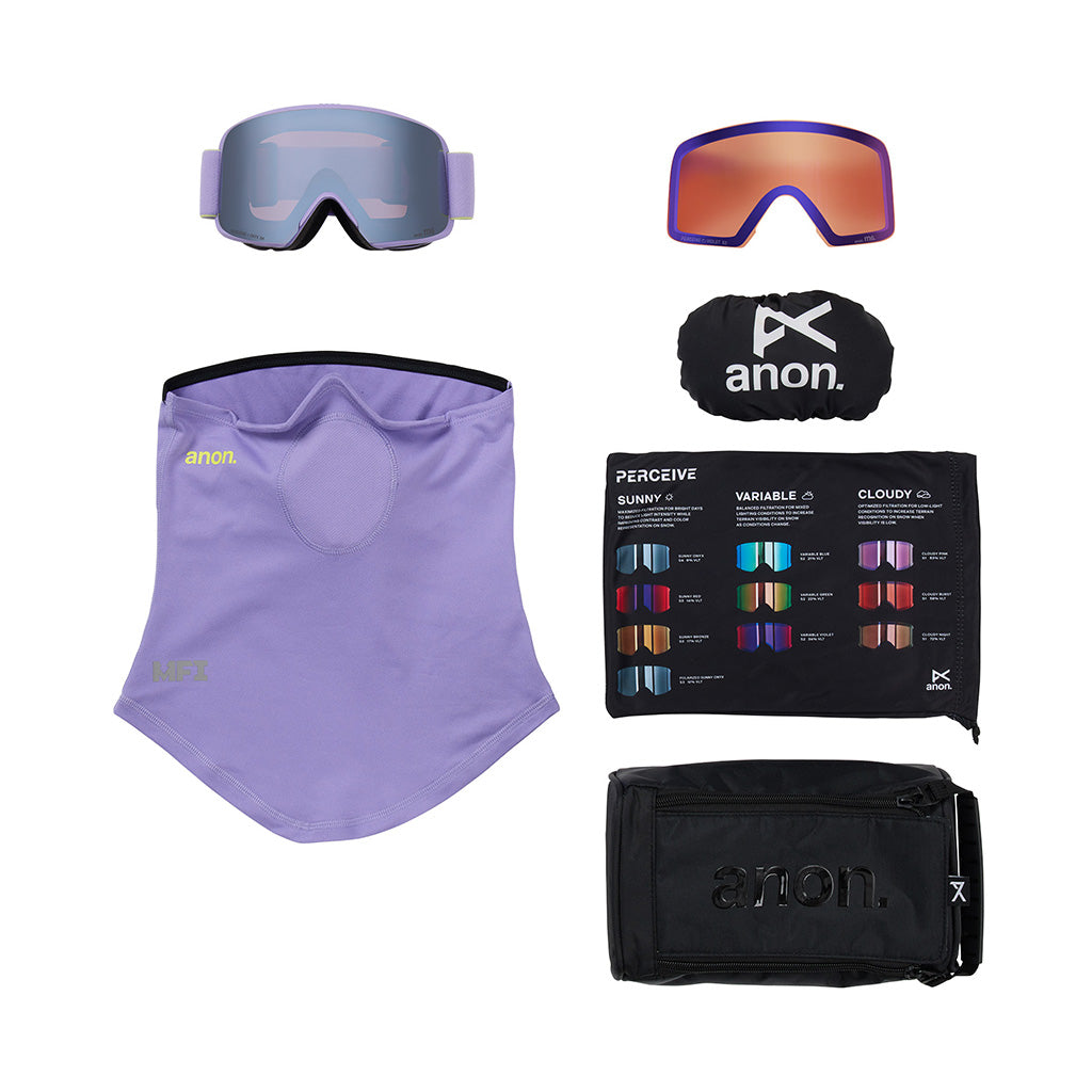 M6 Goggles - Skibrille + Ekstra Linse & Halsrør