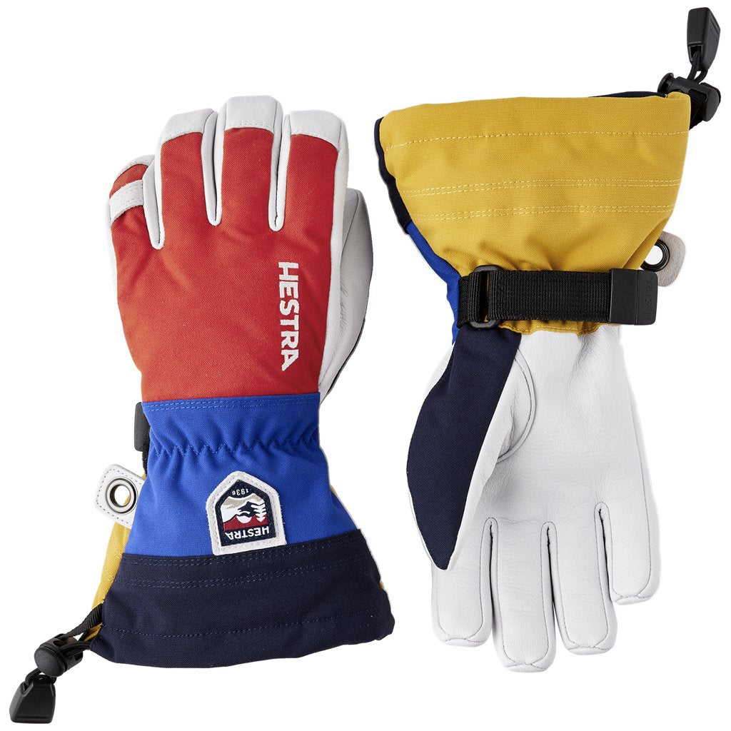 Army Leather Heli Ski 5 Finger - Handske