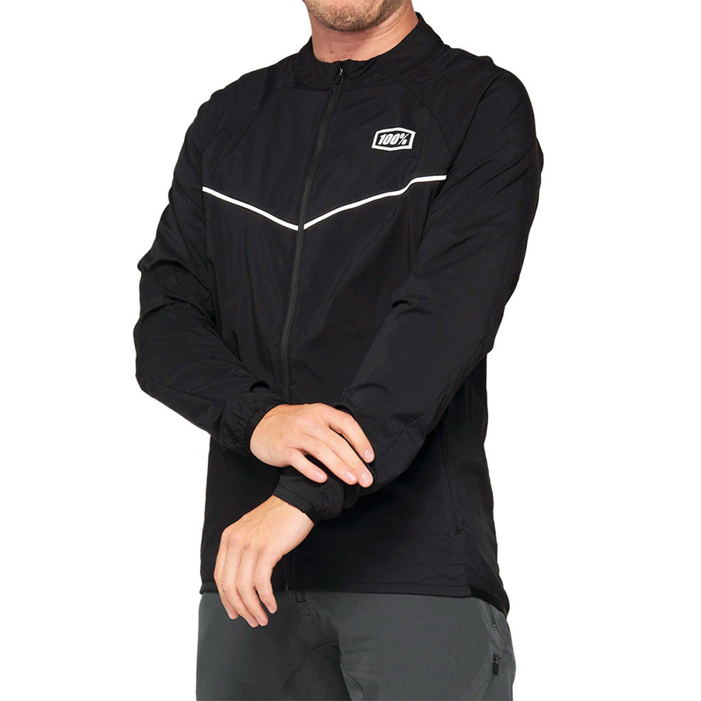 Corridor Stretch Windbreaker  i farven sort