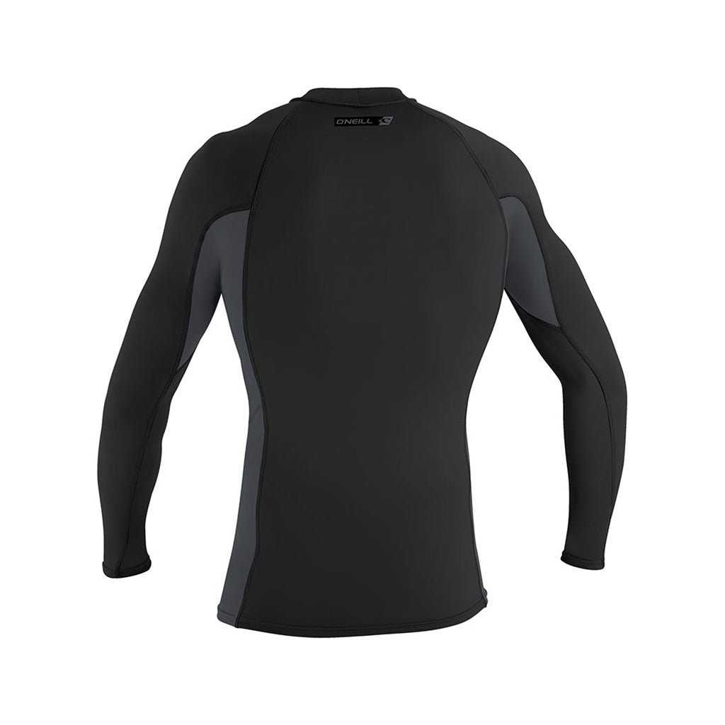 En Rashguard, Premium Skins L/S i farven sort/Graphite/sort set bagfra