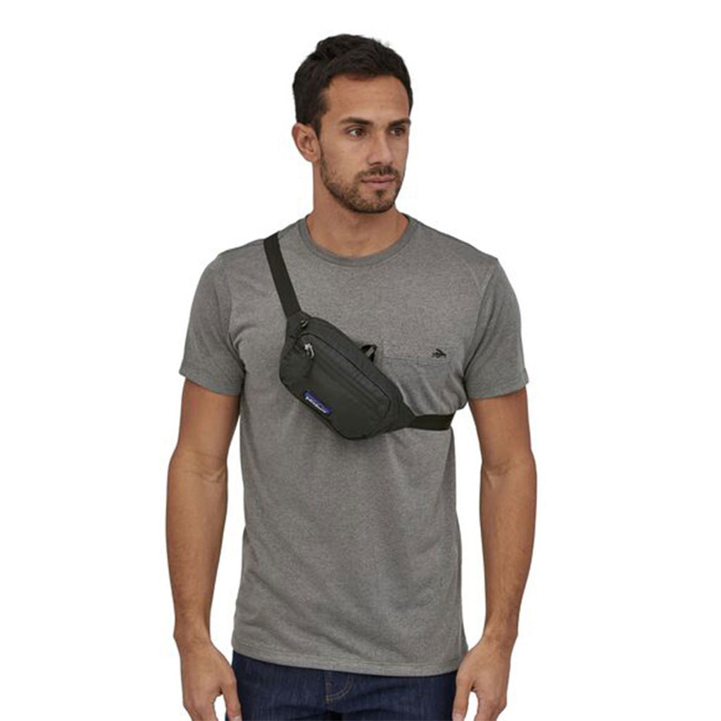 Ultralight sort Hole Mini Hip Pack -  i farven sort set forfra
