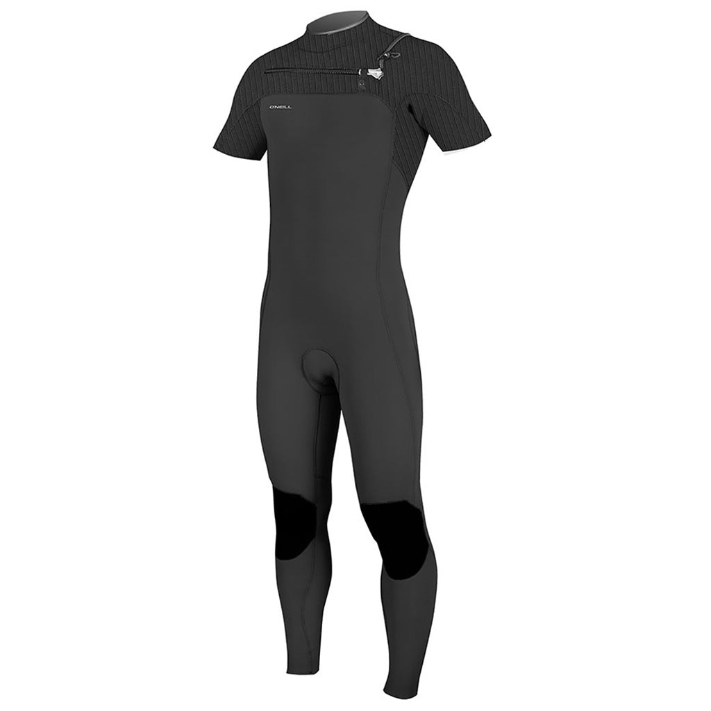 Hyperfreak 2mm Chest Zip S/S Full Våddragt set forfra med skrå vinkel