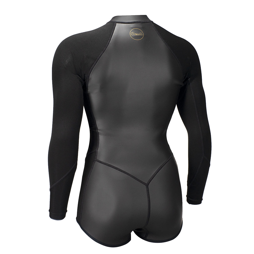 Wms Bahia 2/1 Front Zip L/S Short Spring - Våddragt