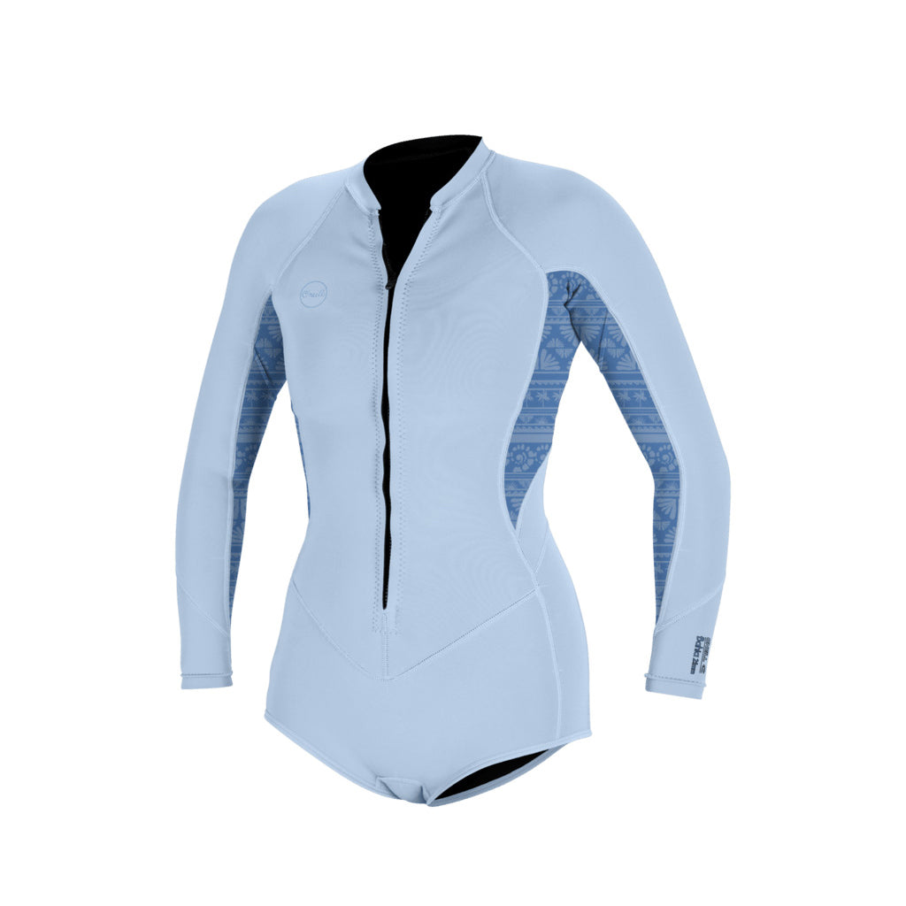 Wms Bahia 2/1 Front Zip L/S Short Spring - Neopren underdel