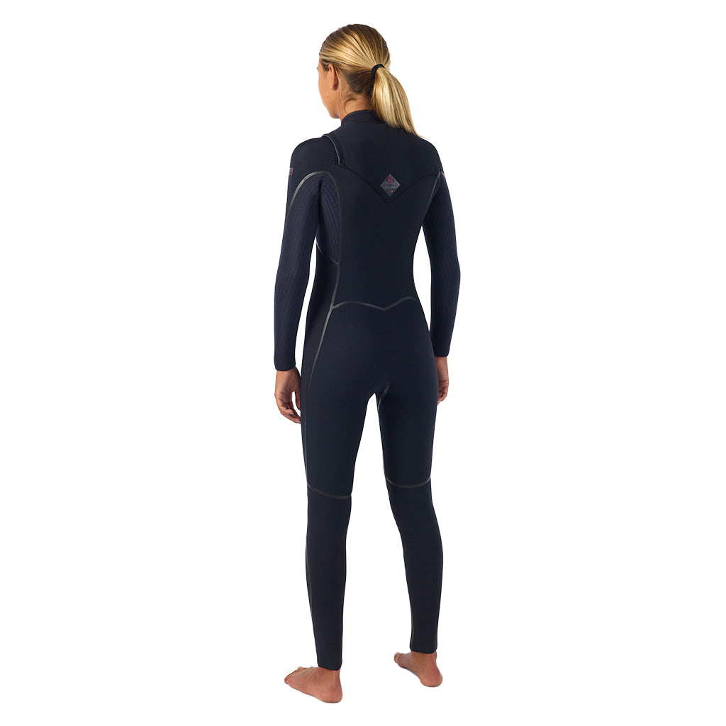 Wms Hyperfreak Fire 5/4+ Chest Zip Full - Våddragt