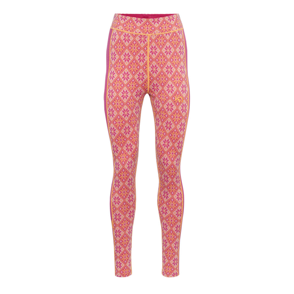 En Skiundertøj, ROSE HIGH WAIST PAINT i farven Berry