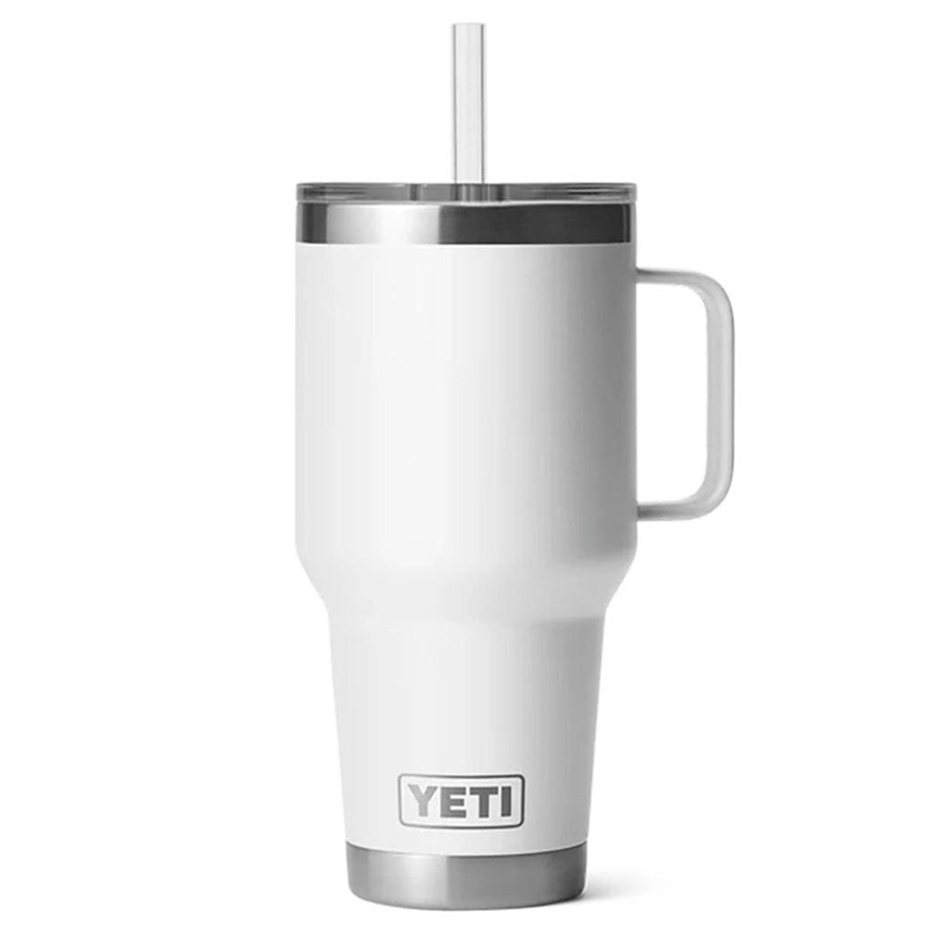 Rambler 35 Oz Straw Mug  i farven hvid