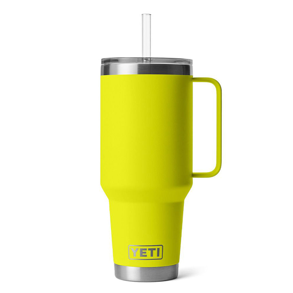 Rambler 42 Oz Straw Mug  i farven Ff gul