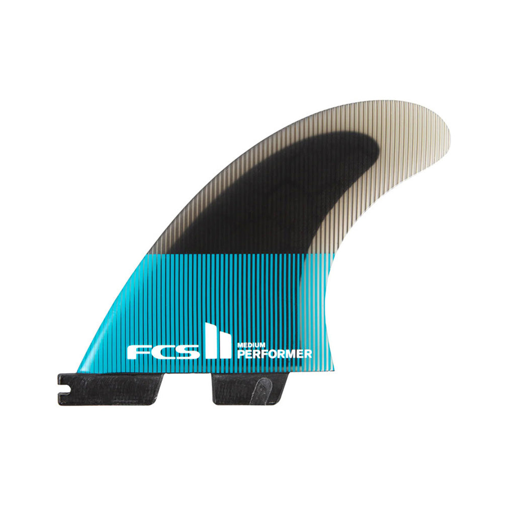 Fcs Ii Performer Pc Medium Teal/sort Quad  Fins