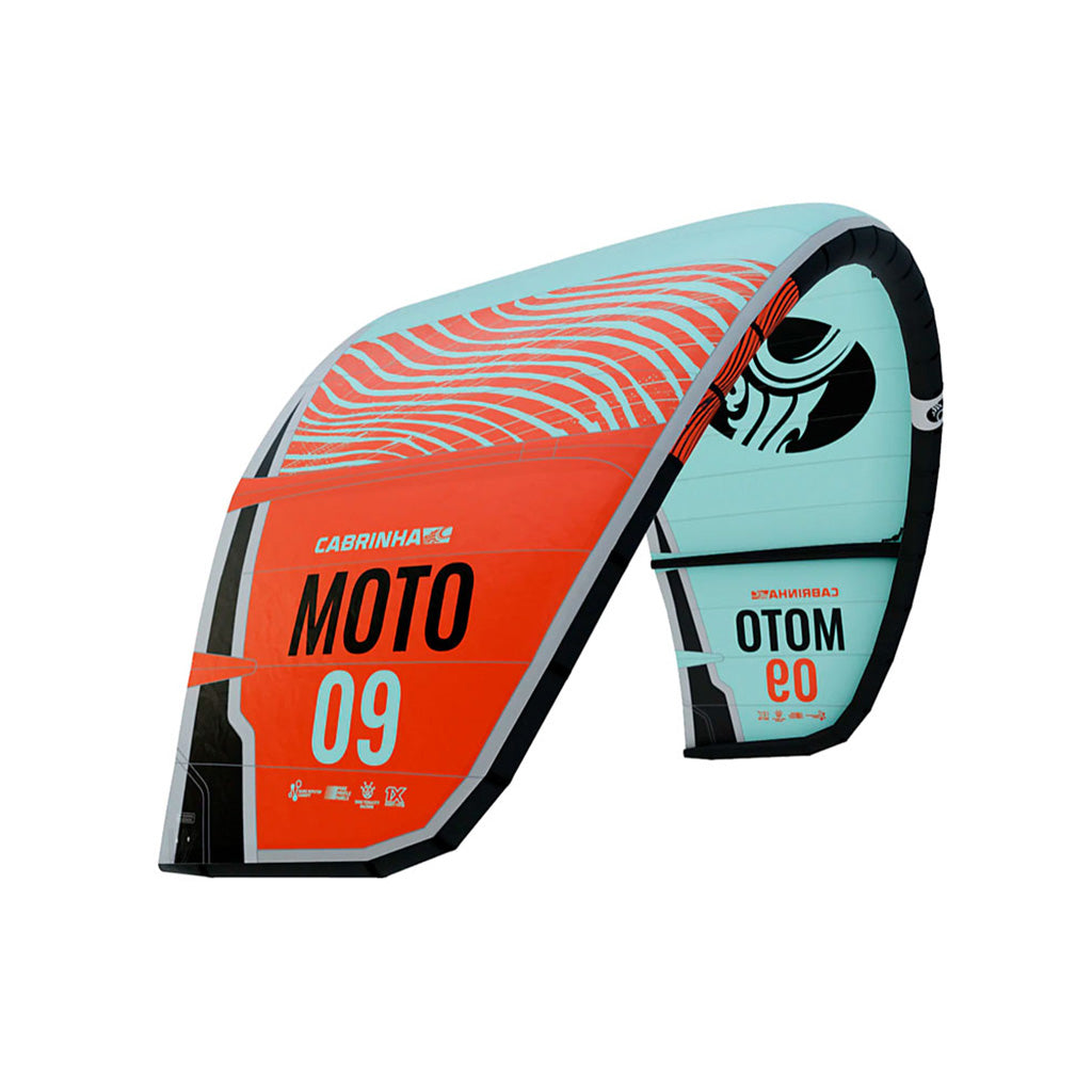 En Kite, Moto i farven Ocean blå / rød