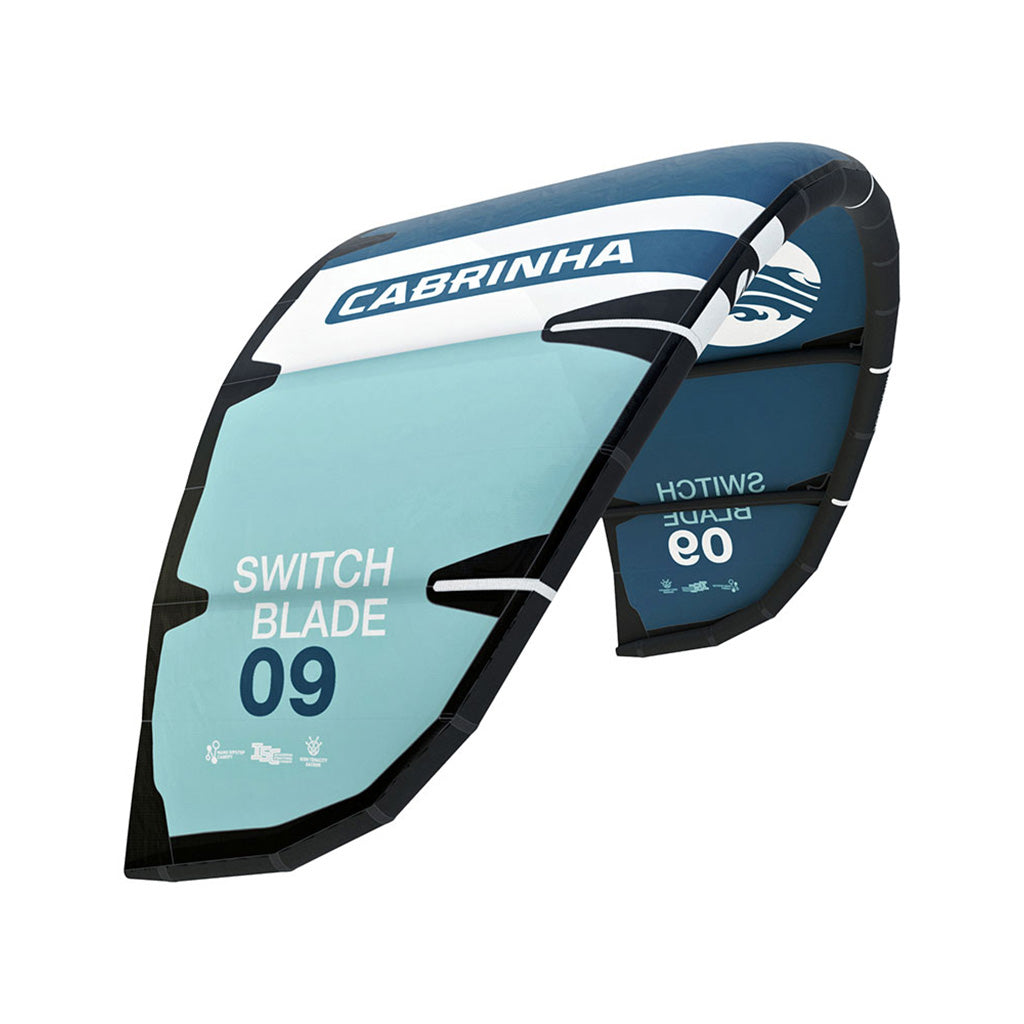 En Kite, Switchblade i farven hvid / Turquoise / sort