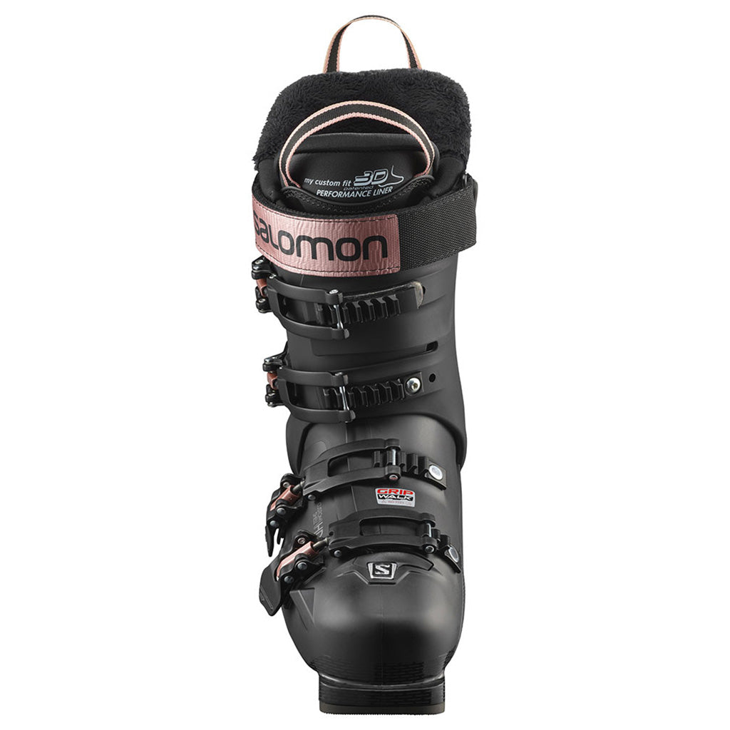 S/Pro 90 GW Skistøvler i farven sort/Rose Gold/Belluga set forfra