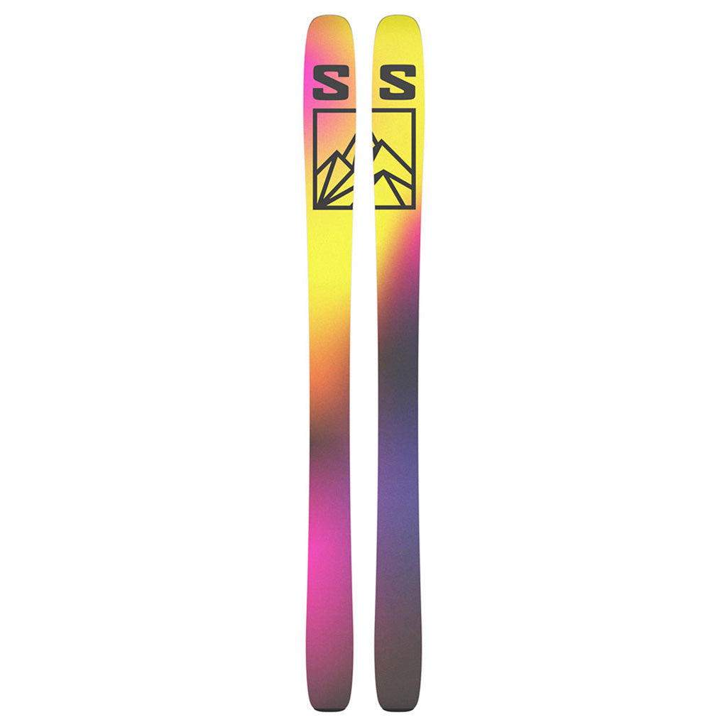 En Ski, N Qst 106 i farven Lightgrå/gul set forfra