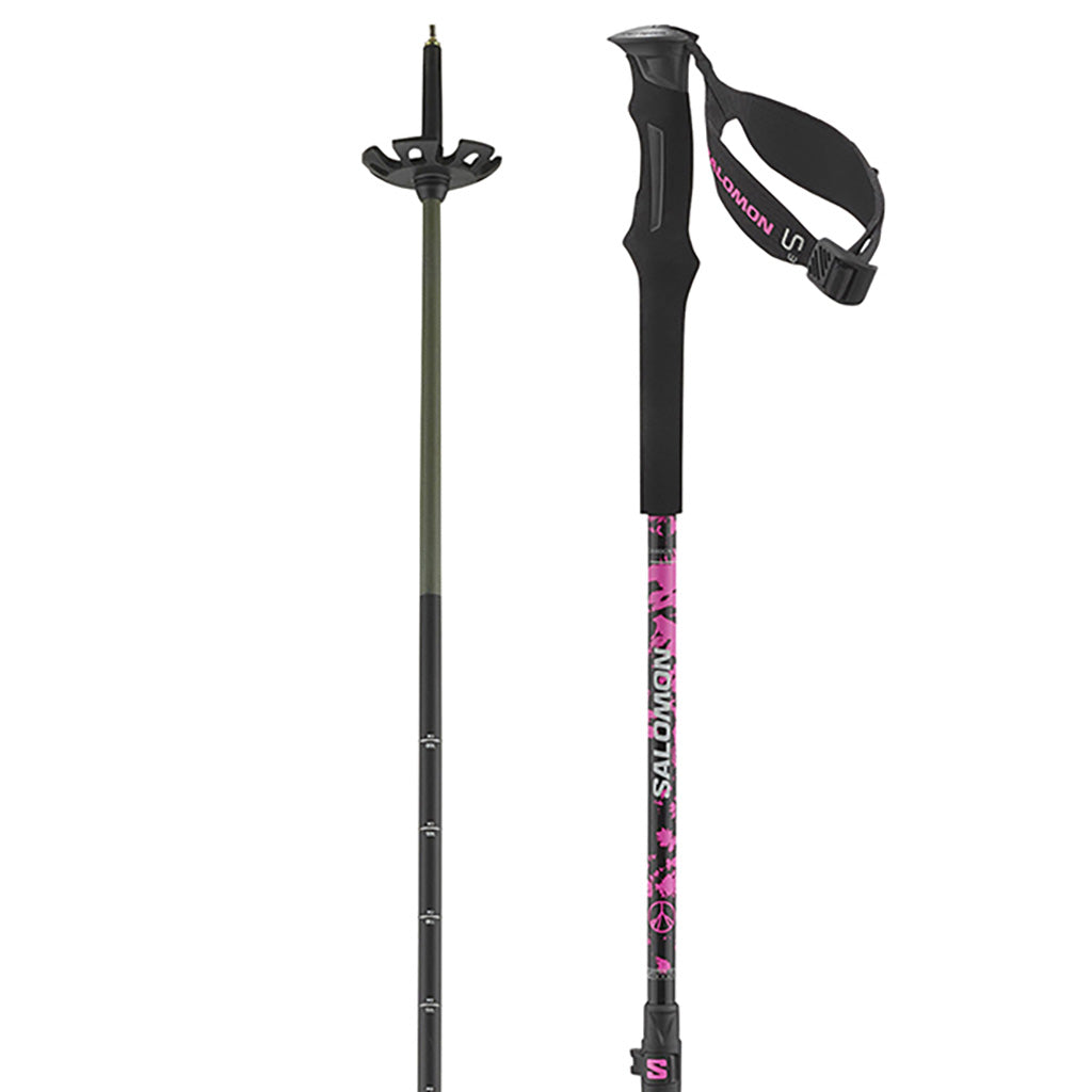 En Skistave, Poles Qst Carbon S3 i farven sort Sugar Plum