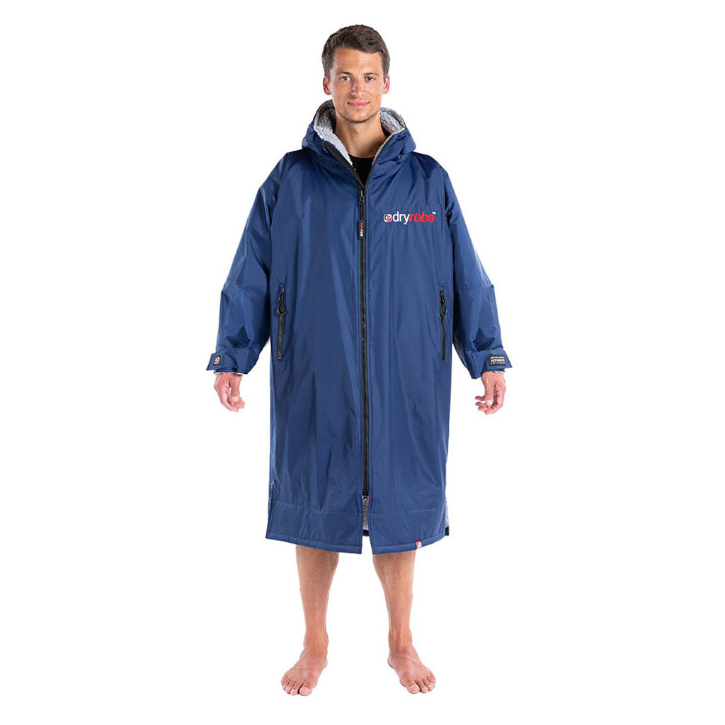 Dryrobe Advance Long Sleeve  i farven Navy/grå