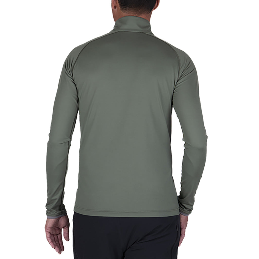 Feel Half-Zip Midlayer i farven grøn Smoke/Pewter set bagfra
