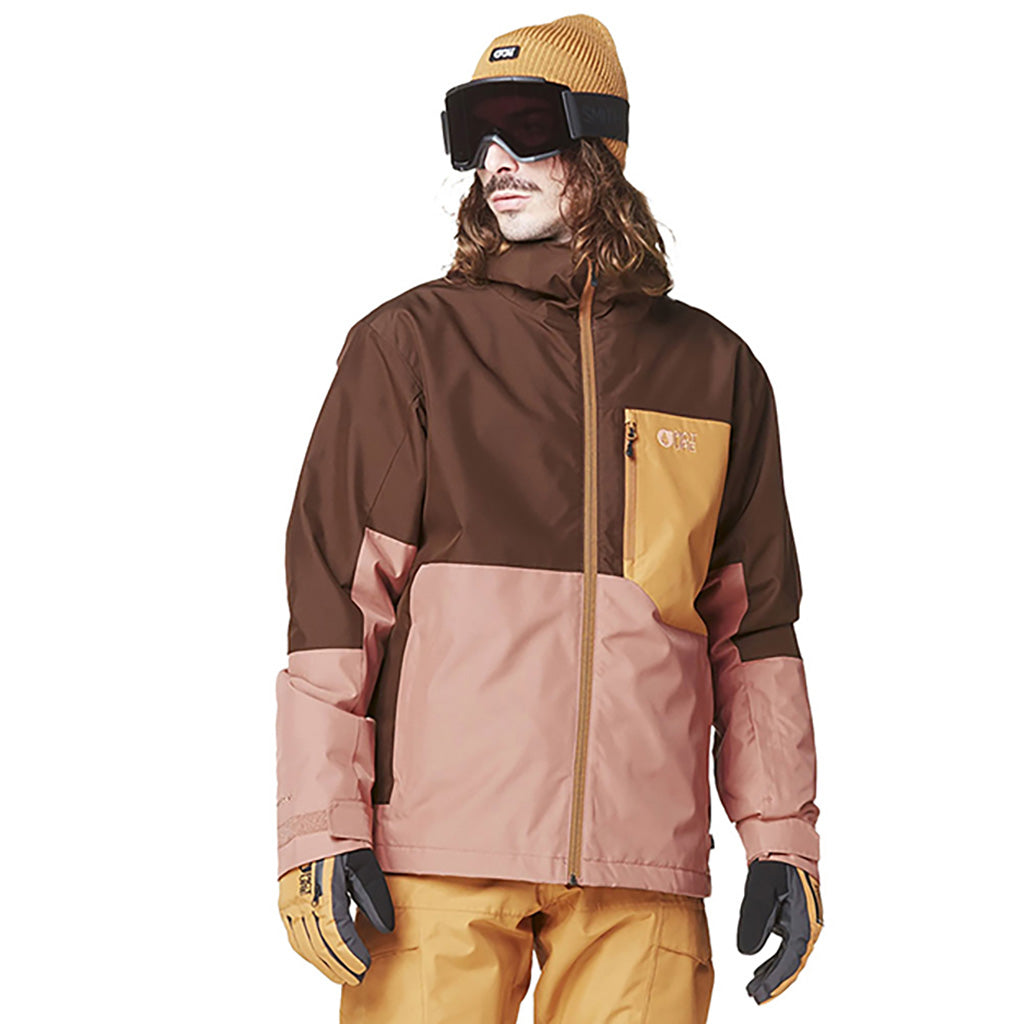 En Skijakke, Object i farven Chicory Cedar brun set forfra