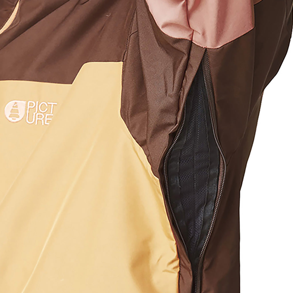 En Skijakke, Object i farven Chicory Cedar brun detalje