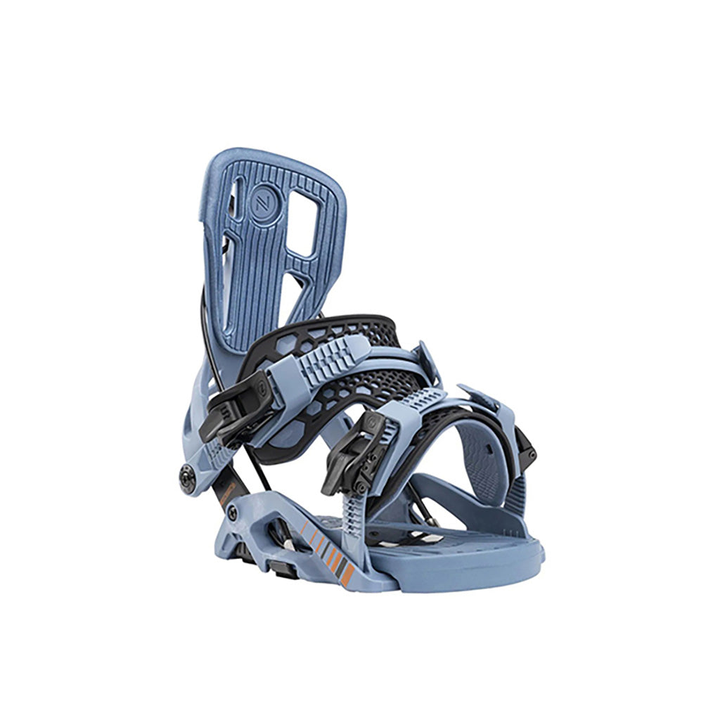 Snowboardbinding, Flow Fuse i farven Slate blå set forfra