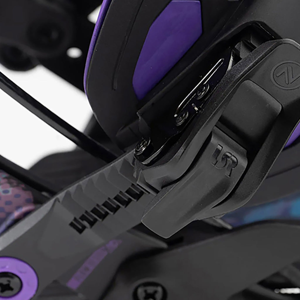 Snowboardbinding, Flow Fuse Hybrid i farven Miami Camo nærbillede