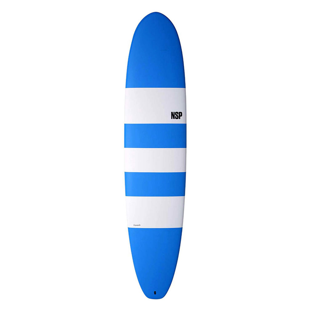 En Surfboard, Elements Hdt Long 8'6 i farven blå Stripes Ftu