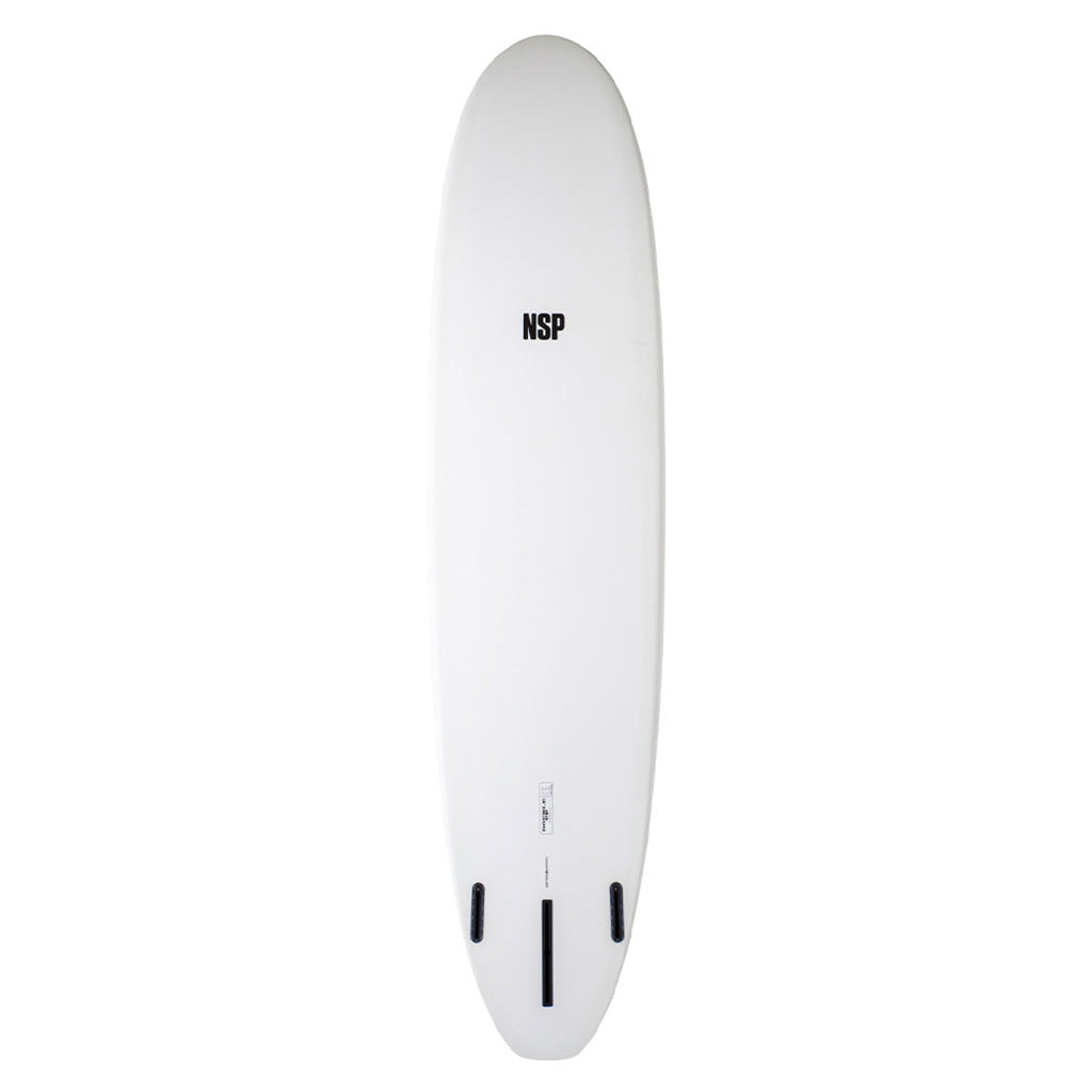 Et Surfboard, Protech Double Up 8'4 i farven hvid Tint Ftu set nede fra