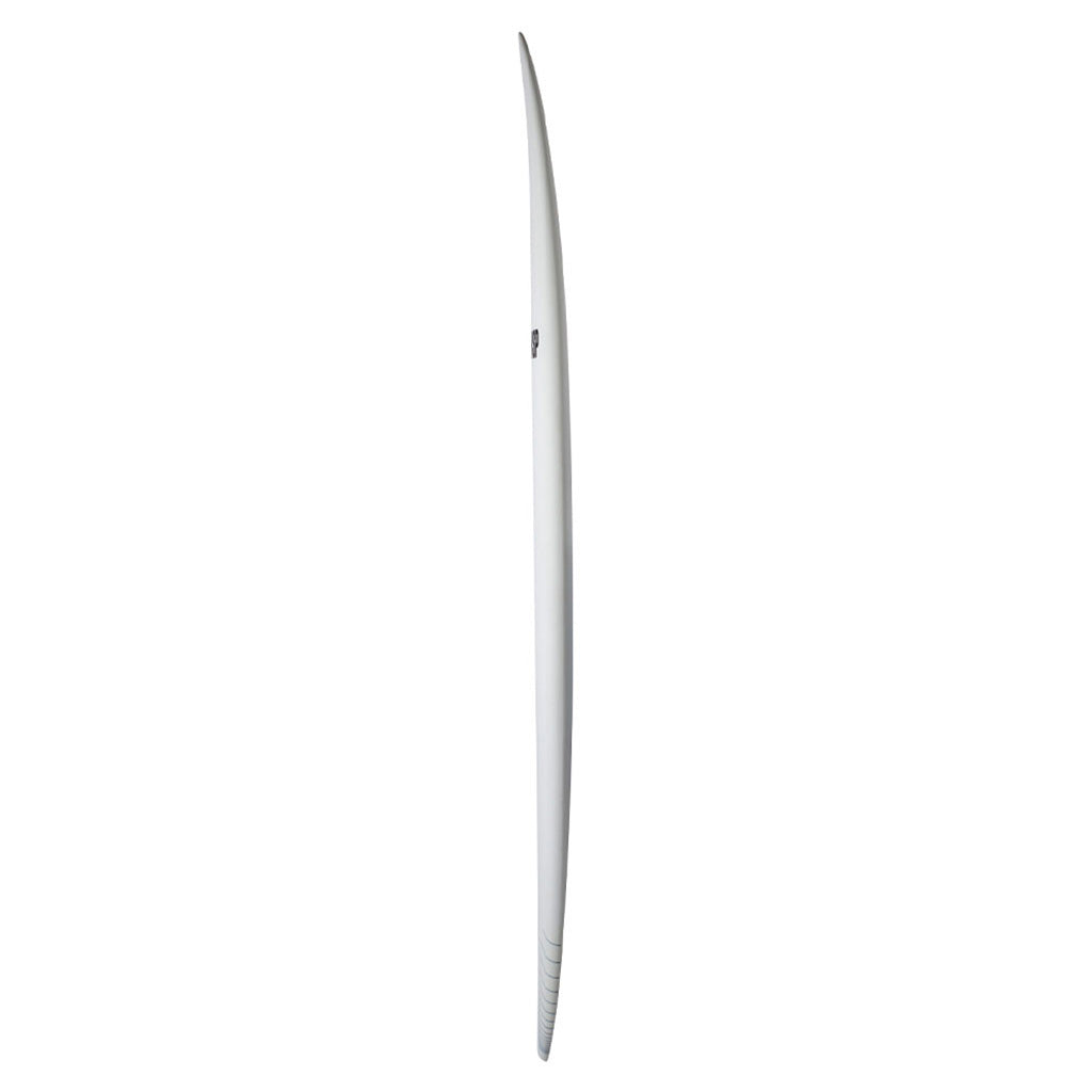 Et Surfboard, Protech Double Up 8'4 i farven hvid Tint Ftu set fra siden
