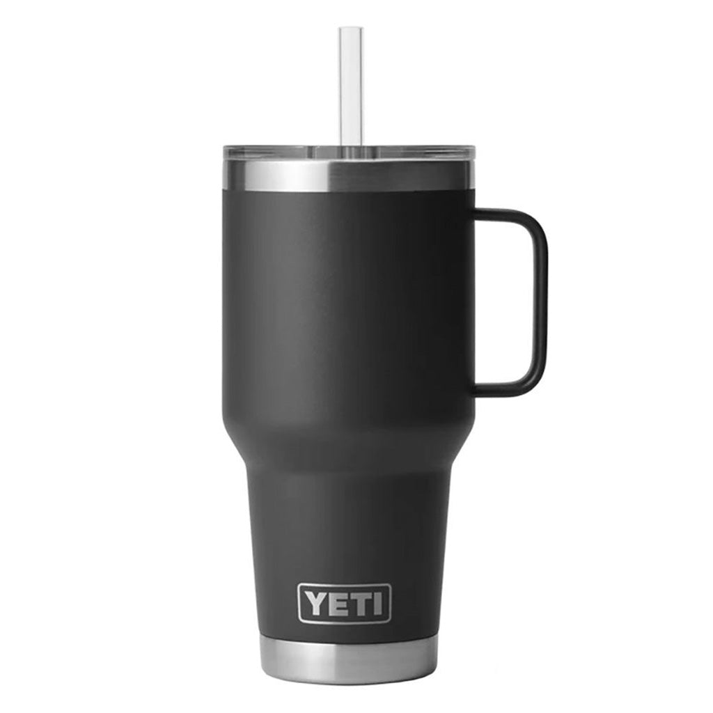 Rambler 35 Oz Straw Mug  i farven sort
